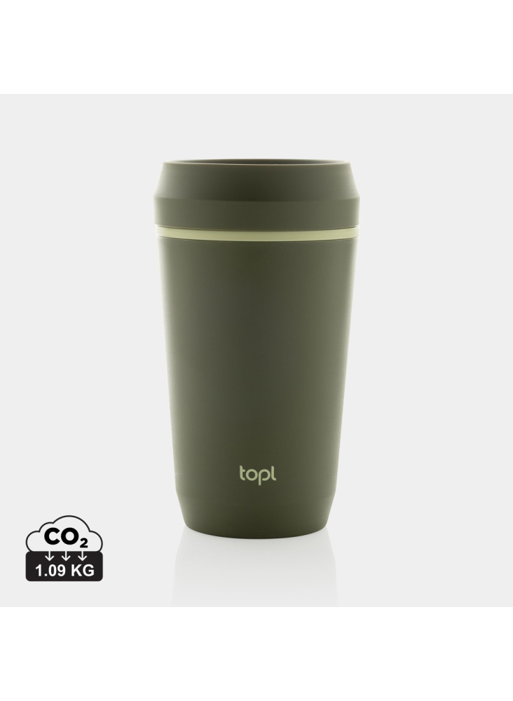 Mug 354 ml avec couvercle 360 en plastique recyclé Topl