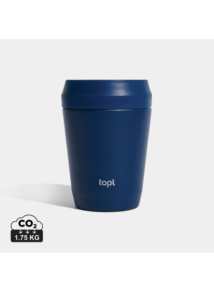 Mug 235 ml avec couvercle 360 en acier recyclé Topl