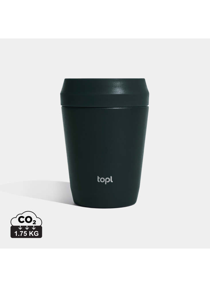 Mug 235 ml avec couvercle 360 en acier recyclé Topl