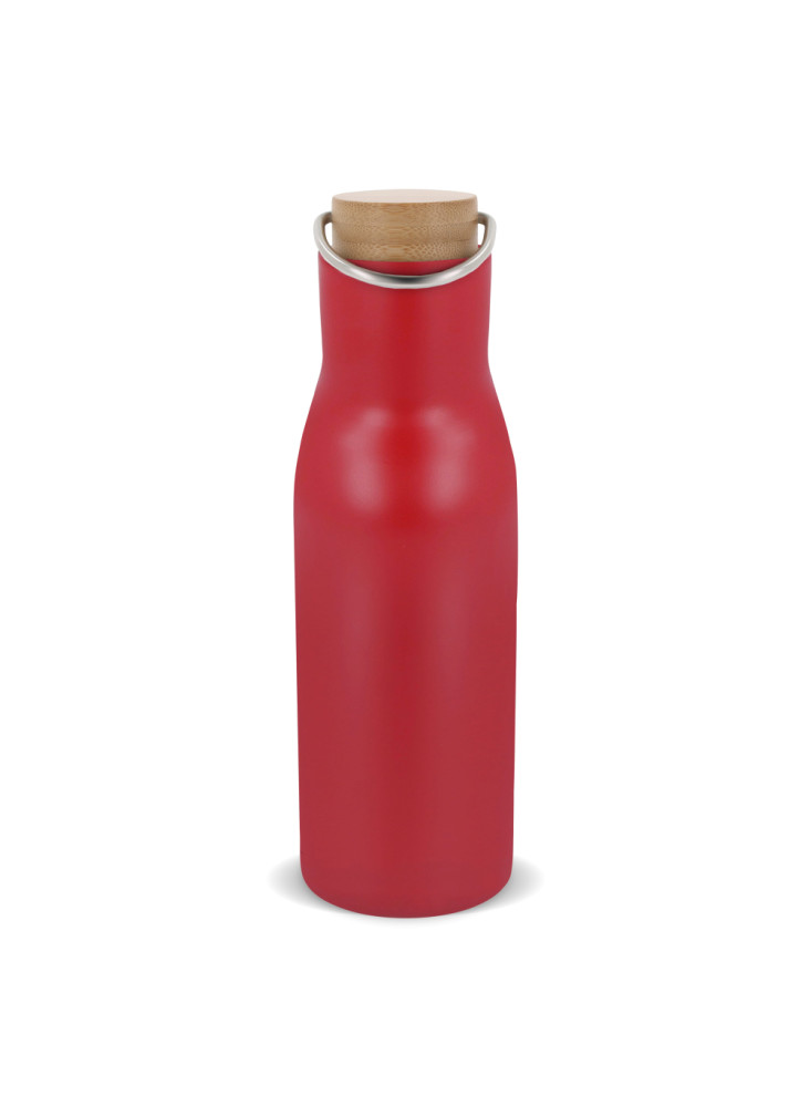 Bouteille isotherme avec couvercle en bambou 500ml