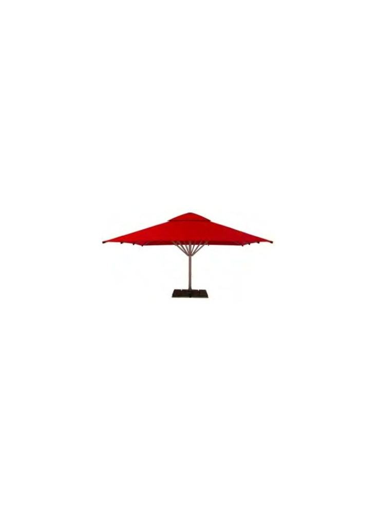 Parasol double toit publicitaire