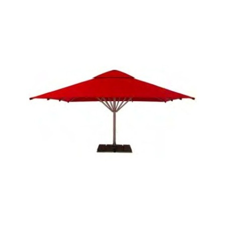 Parasol double toit publicitaire