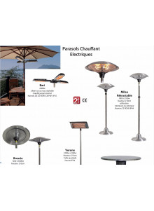 Parasols chauffants électriques  - Accueil