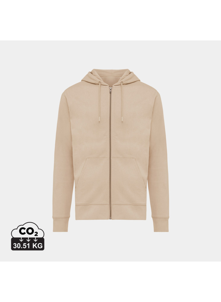 Sweat à capuche avec zip en coton recyclé IQONIQ Abisko