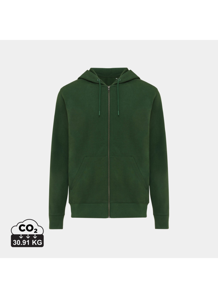 Sweat à capuche avec zip en coton recyclé IQONIQ Abisko