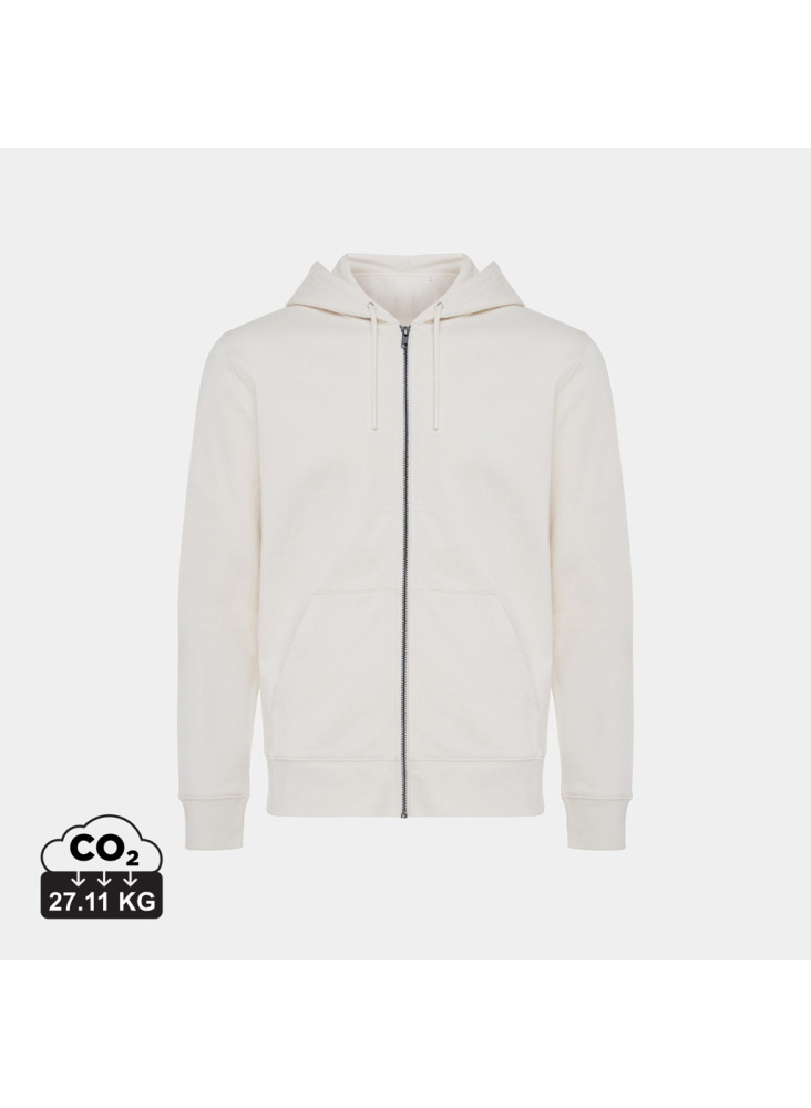 Sweat à capuche avec zip en coton recyclé IQONIQ Abisko