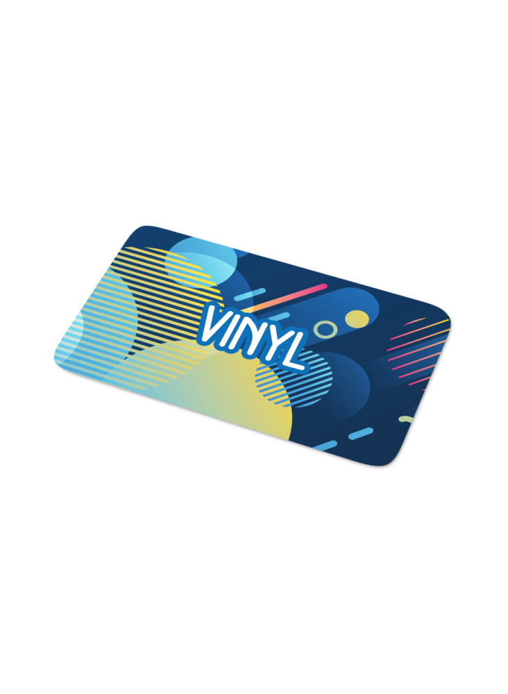 Vinyl Sticker Rectangle 80x25mm
