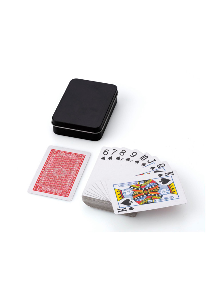 Set de cartes à jouer Nathan | Boîte métallique