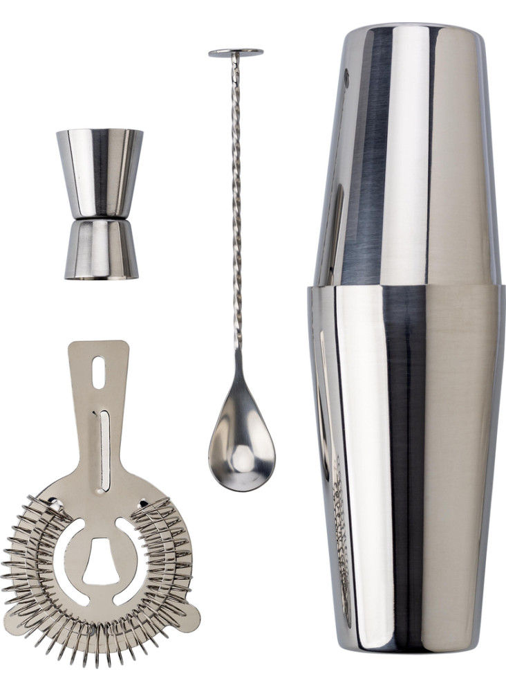Set cocktail Tatiana | Inox | 4 pcs