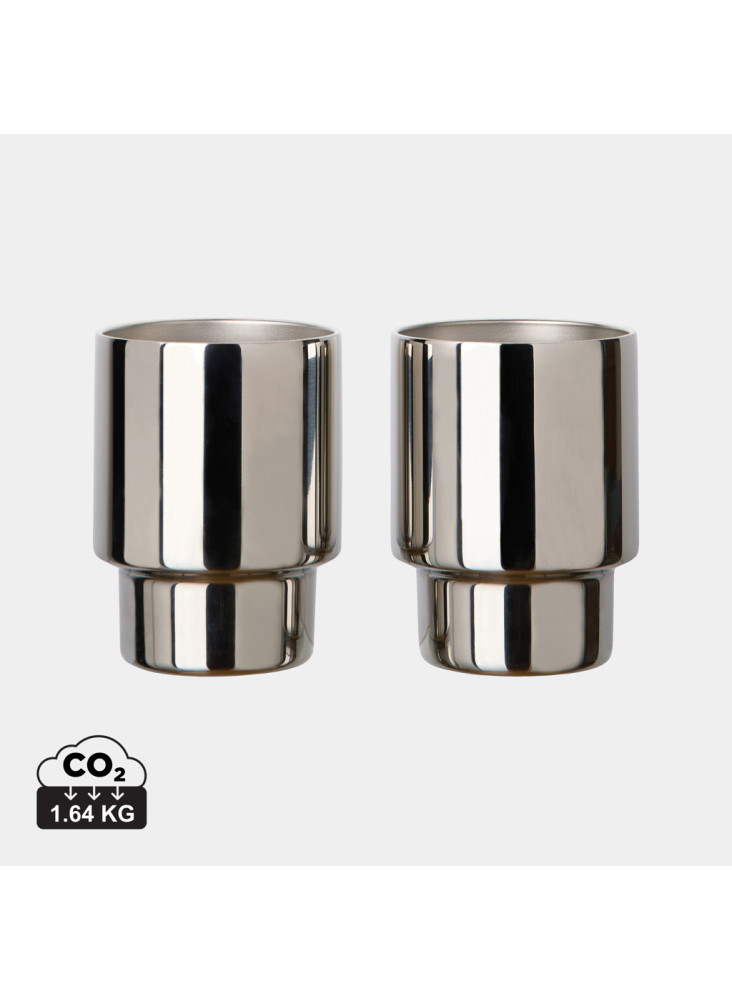 VINGA Set de 2 tasses en acier RCS Nagano