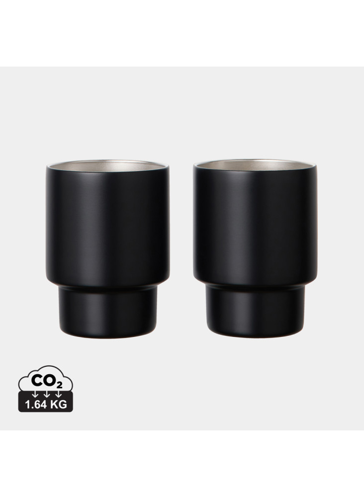 VINGA Set de 2 tasses en acier RCS Nagano