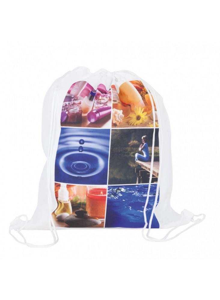 Sac à dos sublimation à cordelettes publicitaire