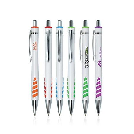 Stylo à bille avec bouton poussoir personnalisable