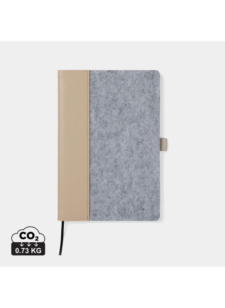 VINGA Carnet en feutre recyclé GRS Albon