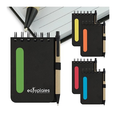Petit bloc-notes/stylo ACTION publicitaire