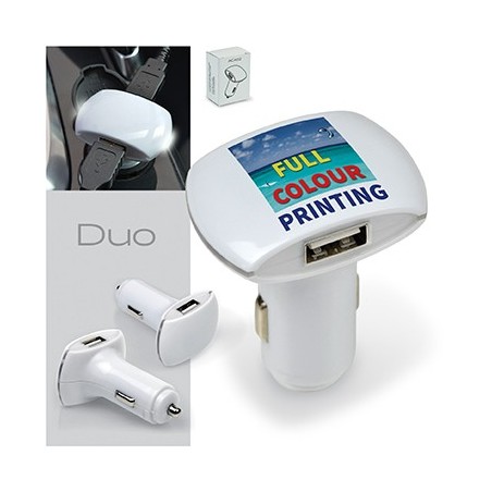 Chargeur de voiture double USB DUO