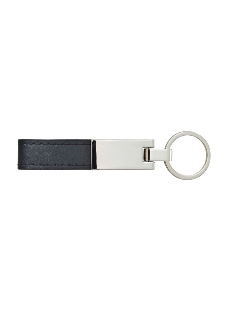 Porte-clés Keon | Acier et simili-cuir