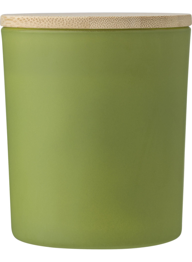 Bougie Josiah | Verre avec couvercle bambou | Cire de soja | 280 g