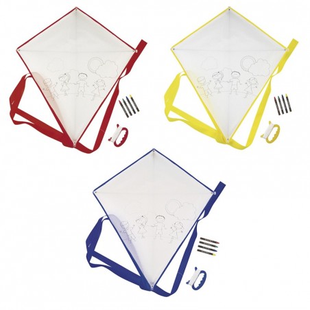 Cerf-volant à colorier 