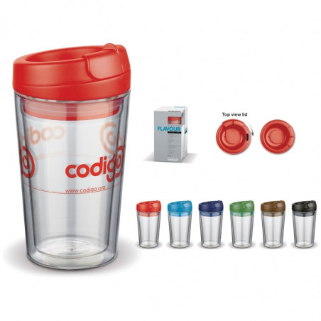 Mug verre plastique dure transparent Publicitaire