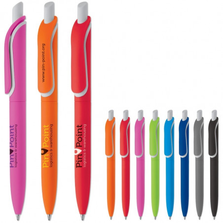 Stylo bille finition soft touch personnalisé