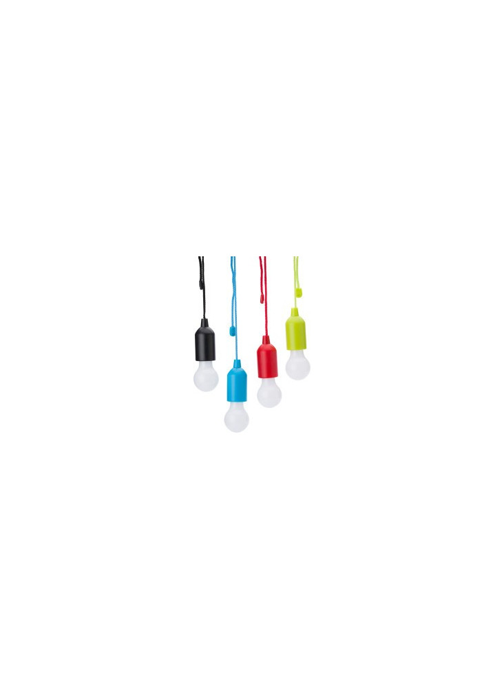 Lampe corde personnalisable en ABS d'une puissance de 1 W dans une boîte cadeau, piles alcalines incluses.  publicitaire