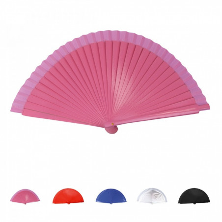 Éventail Bois Laqué publicitaire