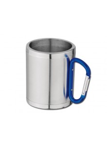 Mug en inox avec mousqueton