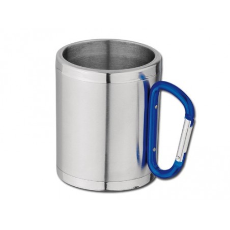 Mug en inox avec mousqueton Publicitaire