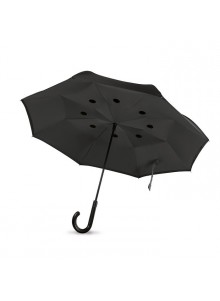 Parapluie à fermeture réversible noir