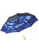 Parapluie publicitaire  automatique bleu ciel, noir