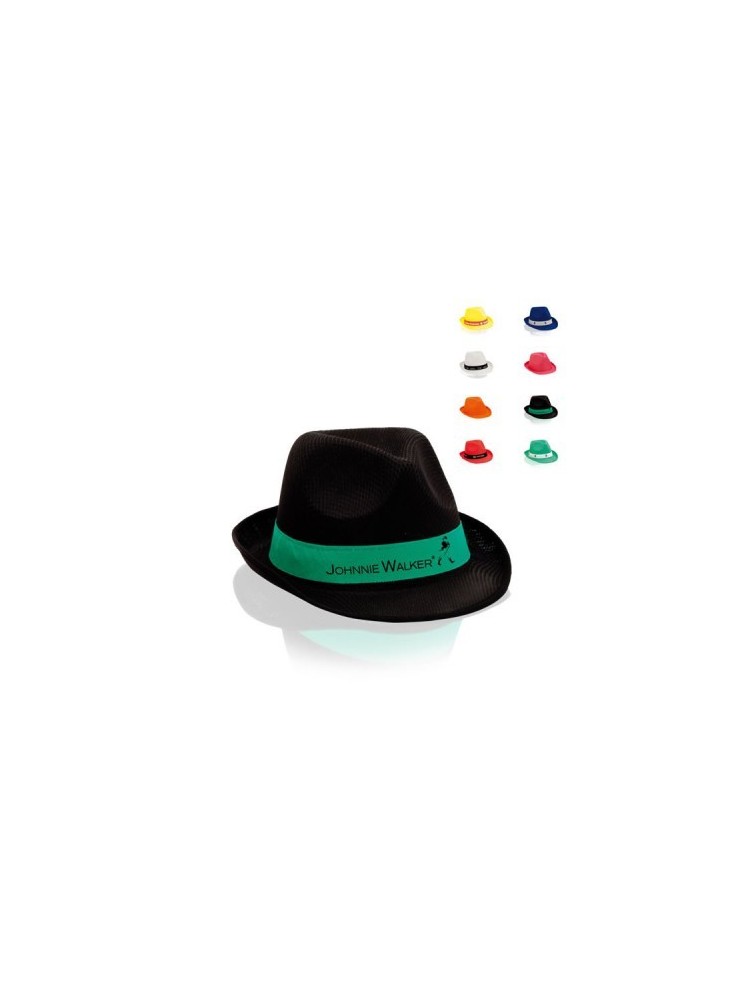 Chapeau panama coloré quadri Publicitaire