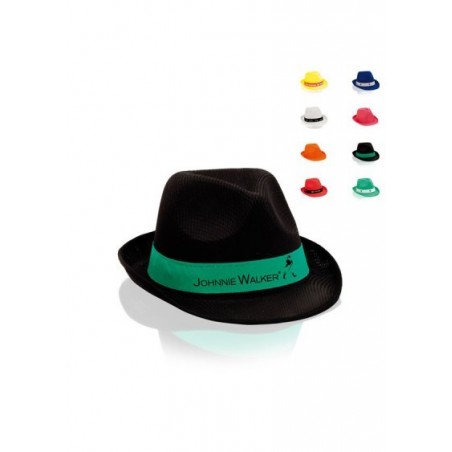 Chapeau panama coloré quadri Publicitaire