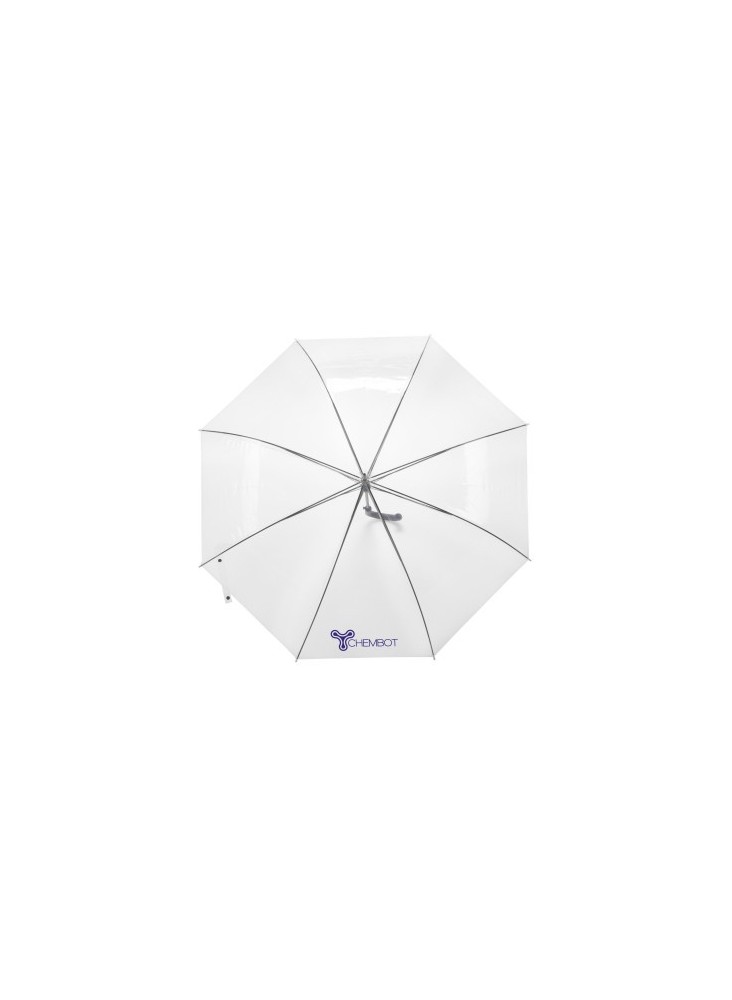 Parapluie canne transparent publicitaire