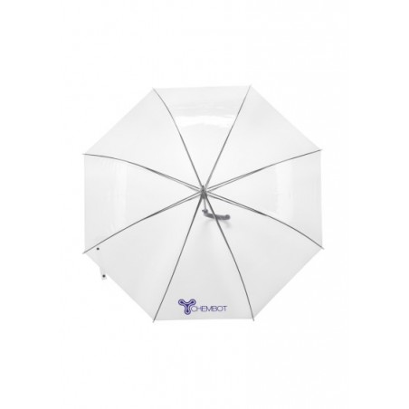 Parapluie canne transparent publicitaire