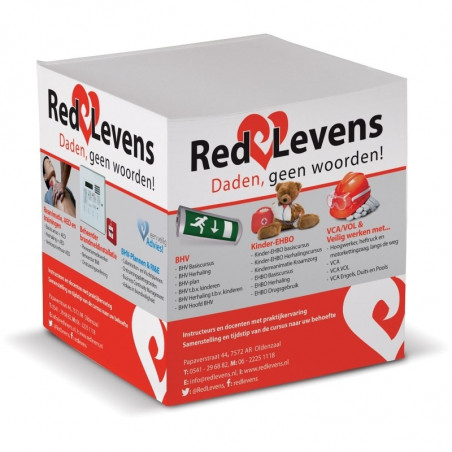 Cube papier publicitaire