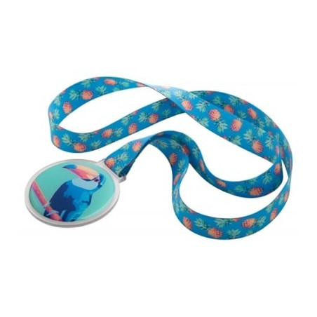 Tour de cou avec médaille publicitaire