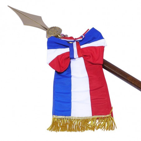 Cravate tricolore personnalisable