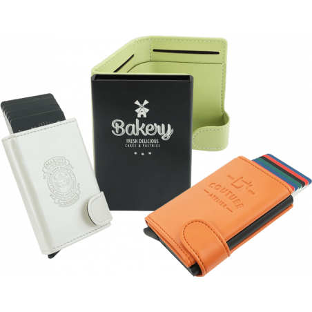 Portes cartes de crédit publicitaires