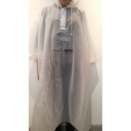 Poncho Blanc Imperméable personnalisé