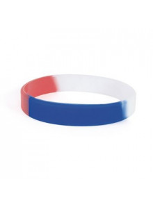 objet publicitaire - promenoch - Bracelet silicone tricolore publicitaire  - Accueil