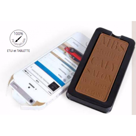 Etui tablette de chocolat publicitaire 
