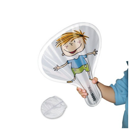 Eventail en polyester publicitaire