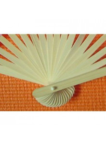 Éventail publicitaire en bambou  - Accueil