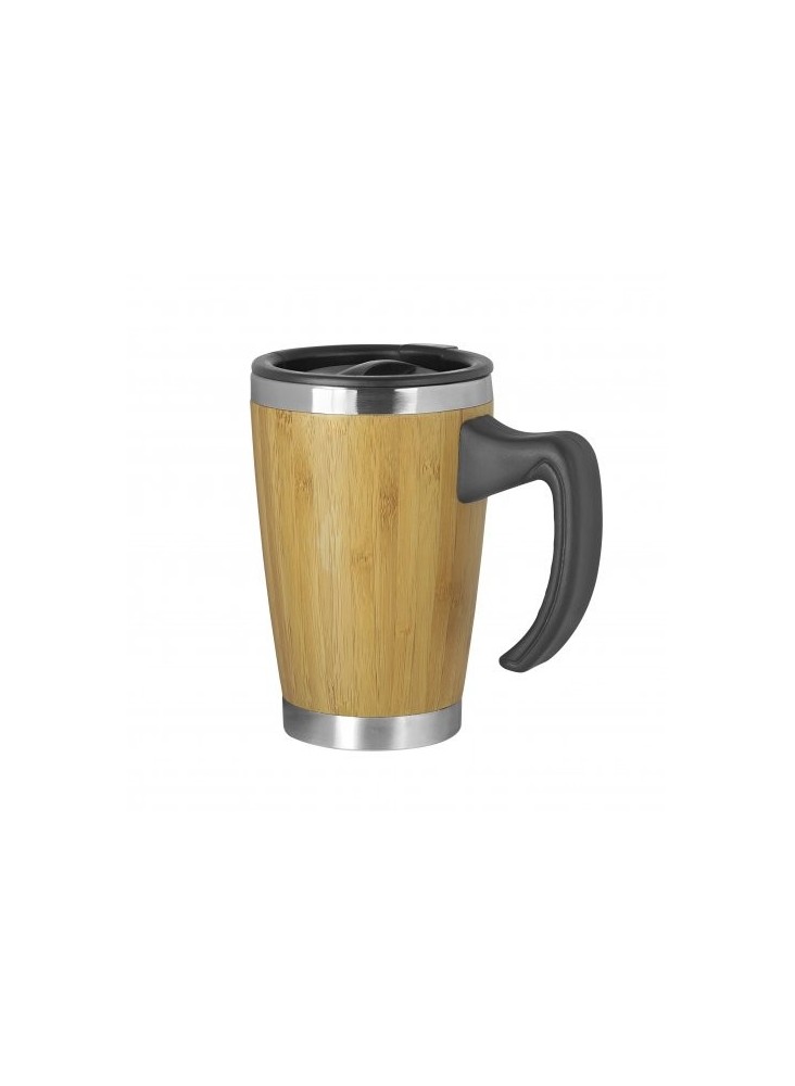 Mug isotherme en bambou publicitaire