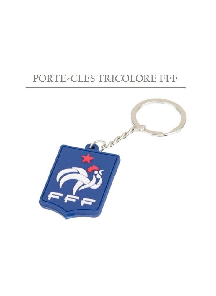 Porte clés tricolore FFF publicitaire 