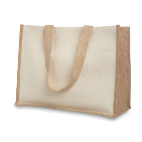 Sac shopping en toile de jute publicitaire