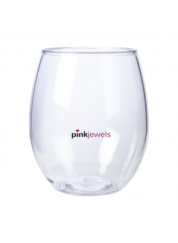 Verre ballon transparent publicitaire