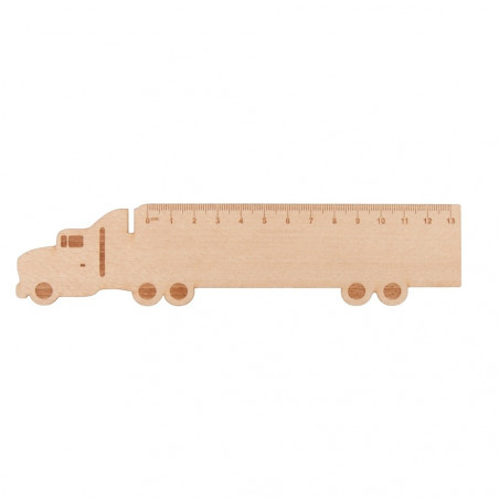 Règle en bois publicitaire