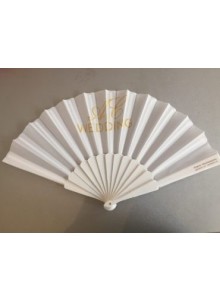 Eventail en plastique et tissu